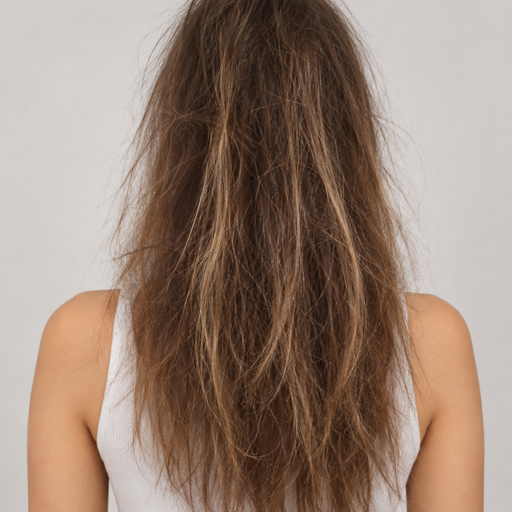 Before: تساقط الشعر و ضعفه
